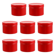48Pièces Coffrets Ronds En Aluminium Rouge Stockage Multiusage