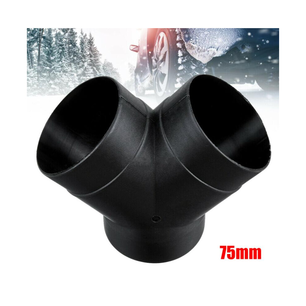 75Mm Ducting Pipe Y-Piece 3-Outlet Connector For 5Kw Diesel Heater Uk Stock 110691627360