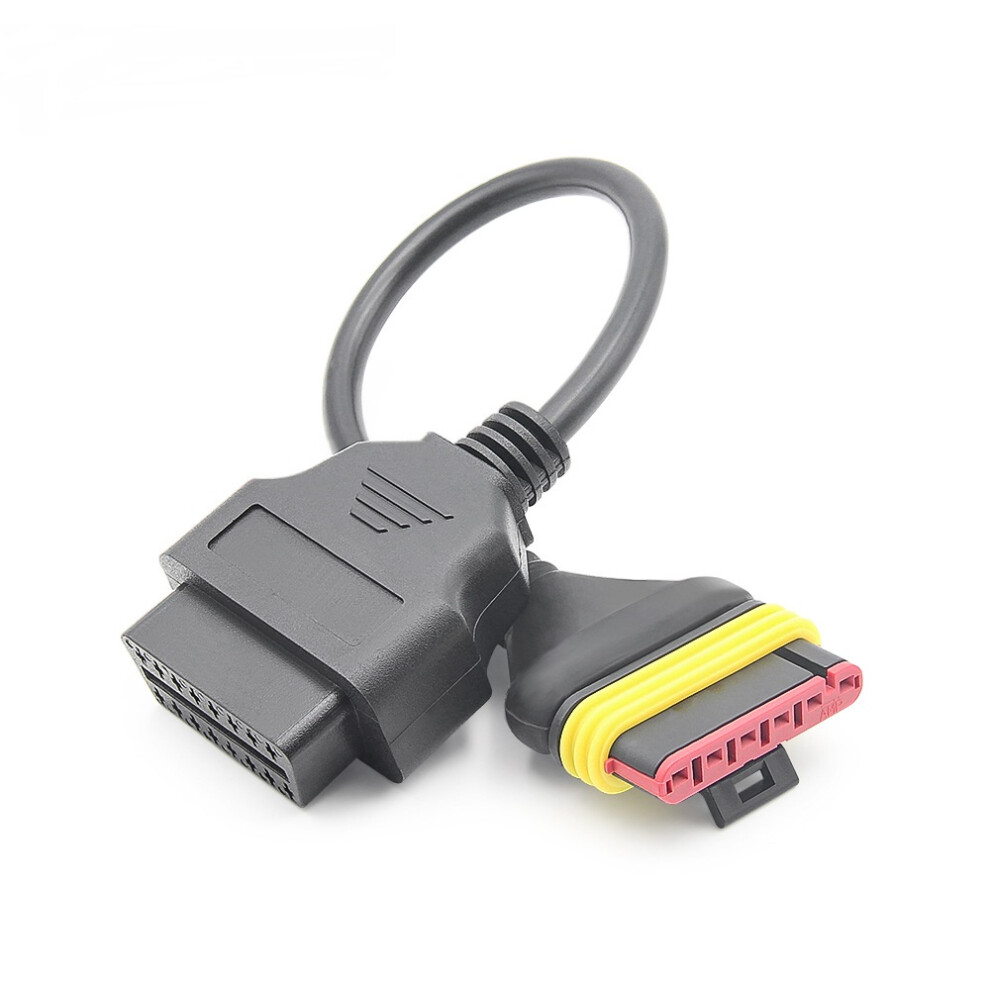 Obd 6Pin To 16Pin Motorcycle Diagnostic Connector Cable Adapter For Benelli Motor Black 110691629272