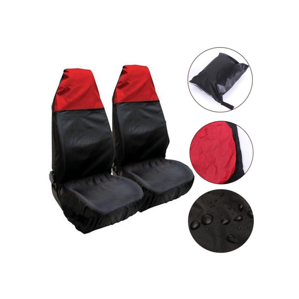 (Red) 2 Pack Car Seat Cover Universal Waterproof Car Seat Cover Car Seat Cover Breathable Pad Protector Red 110691627902