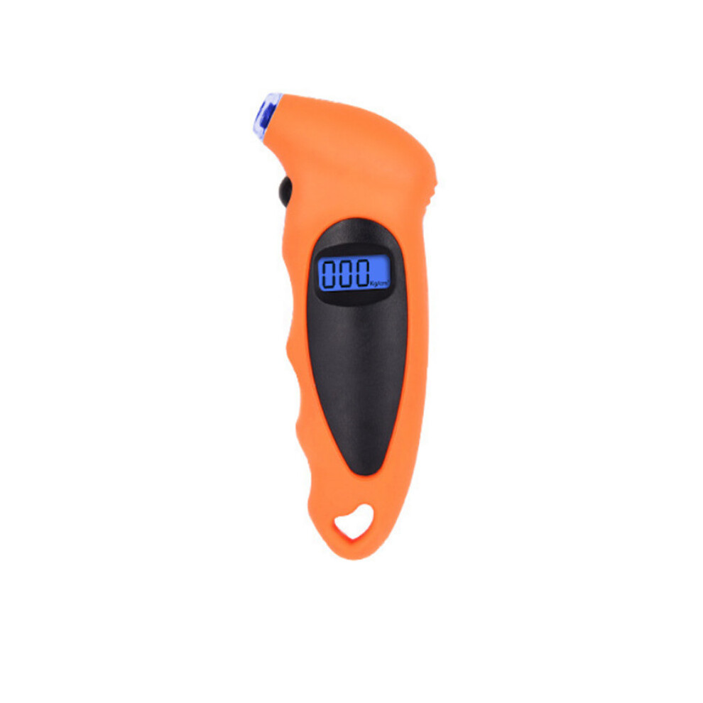 (Yellow) High Precision Electronic Mini Car Tire Pressure Gauge Lcd Digital Display Yellow 110691629906
