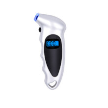 (Silver) Precision LCD Digital Display Car Truck RV Tire Pressure Gauge Meter W/ Backlight
