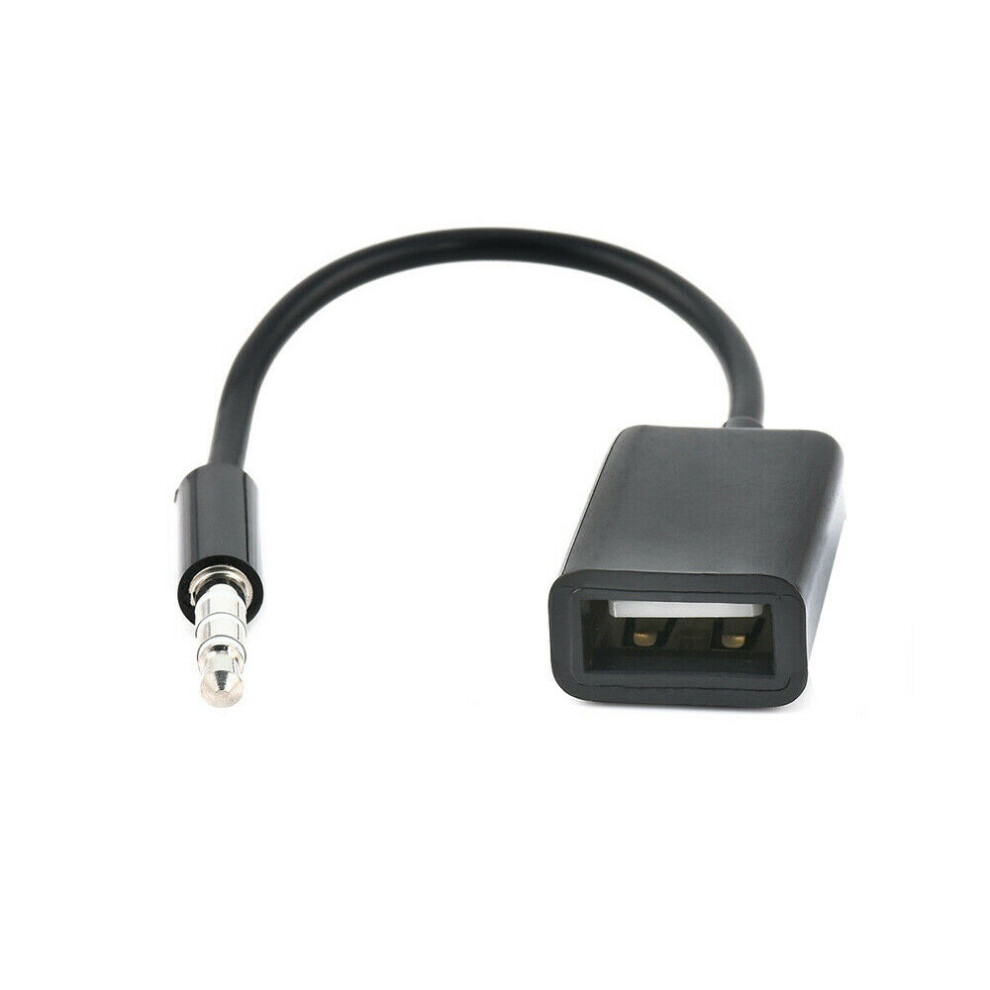 3.5Mm Male Audio Aux Jack To Usb 2.0 Female Converter Adapter Cable Universal 110691630766