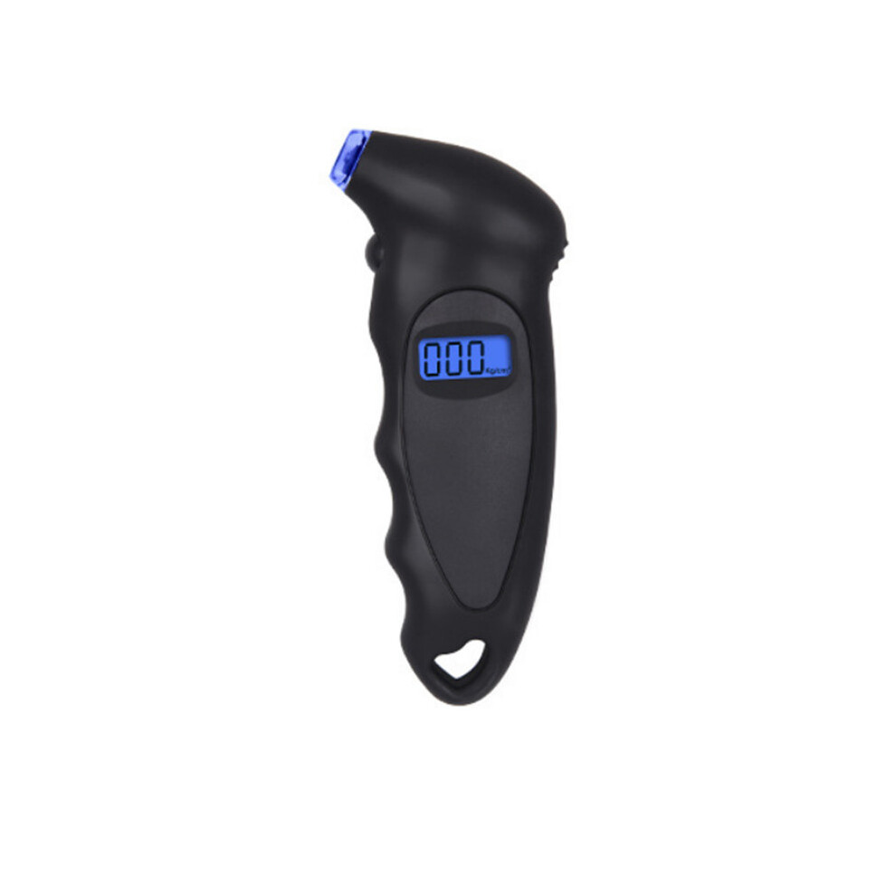 (Black) High Precision Electronic Mini Car Tire Pressure Gauge Lcd Digital Display Black 110691629876