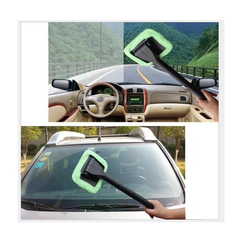 Microfiber Windshield Clean Car Auto Wiper Cleaner Glass Window Tool Brush Kit 110691630735