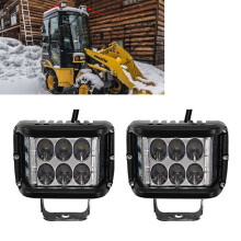 2PCS 4" 45W Side Shooter Pods Combo LED Work Light Off-road Driving Lamp White+Yellow