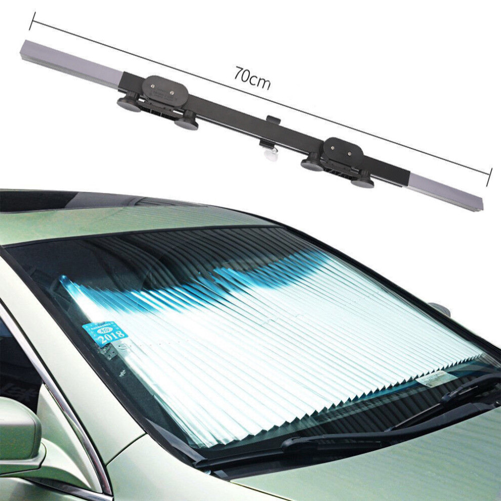 (70Cm) Retractable Auto Car Curtain Front Window Shade Windshield Sun Shade Protection 110691632791