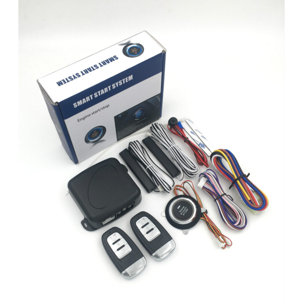 Start Push Button Remote Starter Keyless Entry 9Pcs Car Suv Alarm System Engine 110691632272