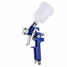 HVLP Mini Spray Paint Gun Automotive Refinish Spray Gun 0.8mm Gravity Feed