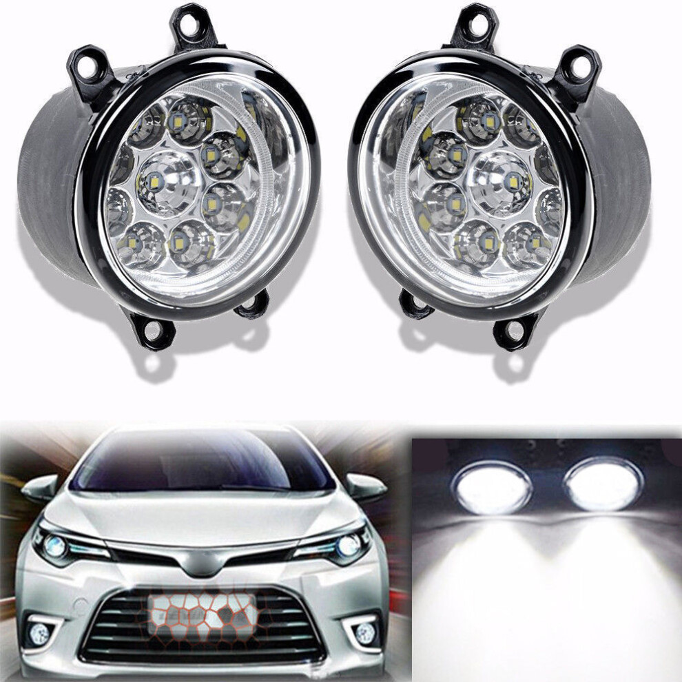 2X 9Led Fog Driving Lamp For Toyota Corolla Camry Yaris Lexus Avalon Yaris Light 110691632500