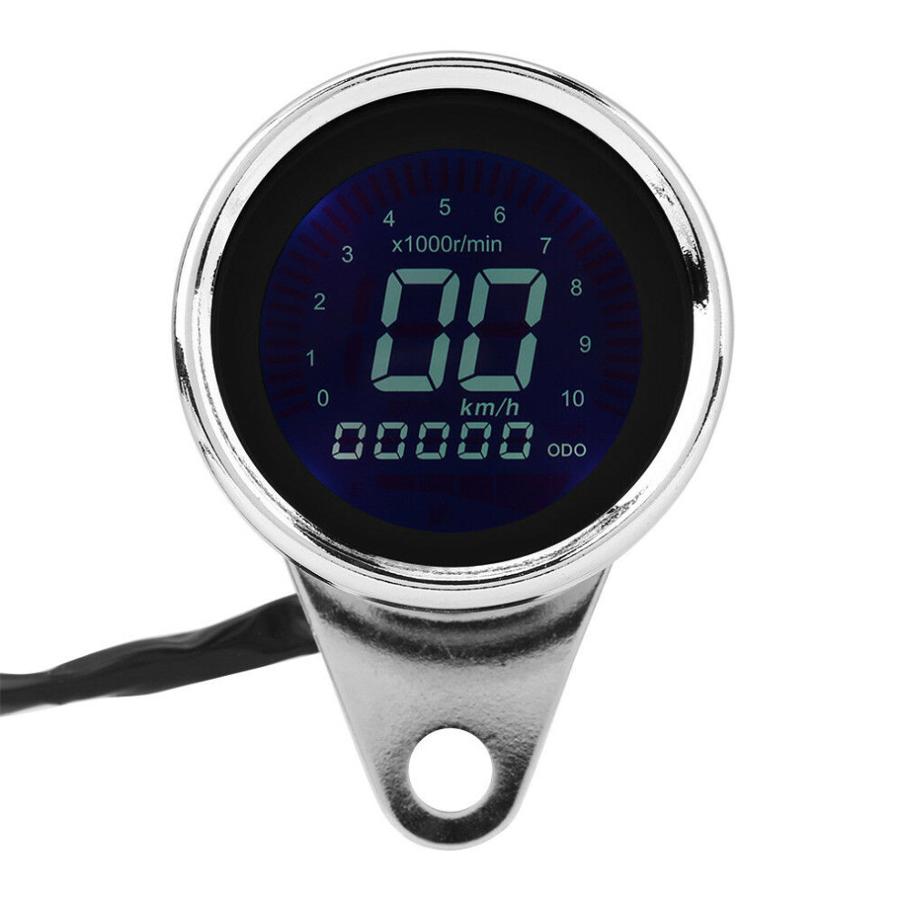 Universal Motorcycle Digital Led Lcd Odometer Speedometer Tachometer Speed Gauge 110691633132