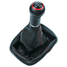(Red) 5-Speed Gear Shift Knob for VW Golf 2 3 4 Cabrio, Polo 6N1 6N2, Passat 35i