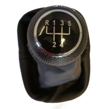 (Silver) 5-Speed Gear Shift Knob for VW Golf 2-4, Cabrio, Polo 6N1/6N2, Passat 35i