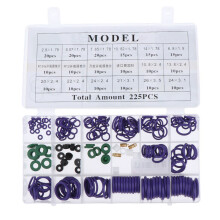 225PCS Assortment Kit Car HNBR A/C System Air Conditioning O Ring Seals