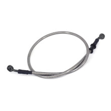 (Silver, 120cm) Braided Brake Clutch Oil Hoses Lines Pipes Cables 500mm-1200mm Motorcycle