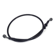 (Black, 60cm) Braided Brake Clutch Oil Hoses Lines Pipes Cables 500mm-1200mm Motorcycle