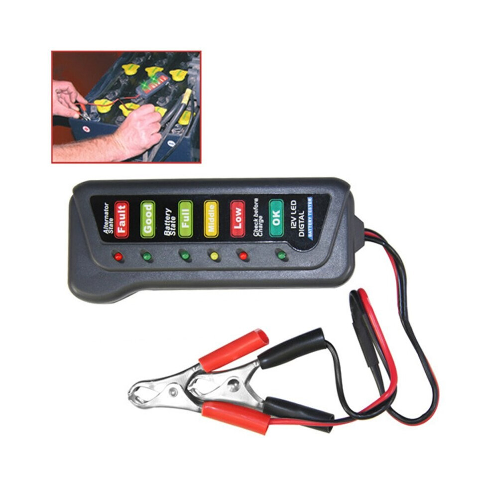 12V Battery Load Checker Digital Analyzer Auto Car Led Motor Alternator Tester 110691635167