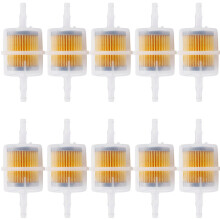 (10pcs) Universal Car Parts Large Inline Fuel Filter Auto Petrol For 1/4" 5/16" 6mm 8mm Pipe