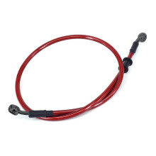 (Red, 50cm) Braided Brake Clutch Oil Hoses Lines Pipes Cables 500mm-1200mm Motorcycle