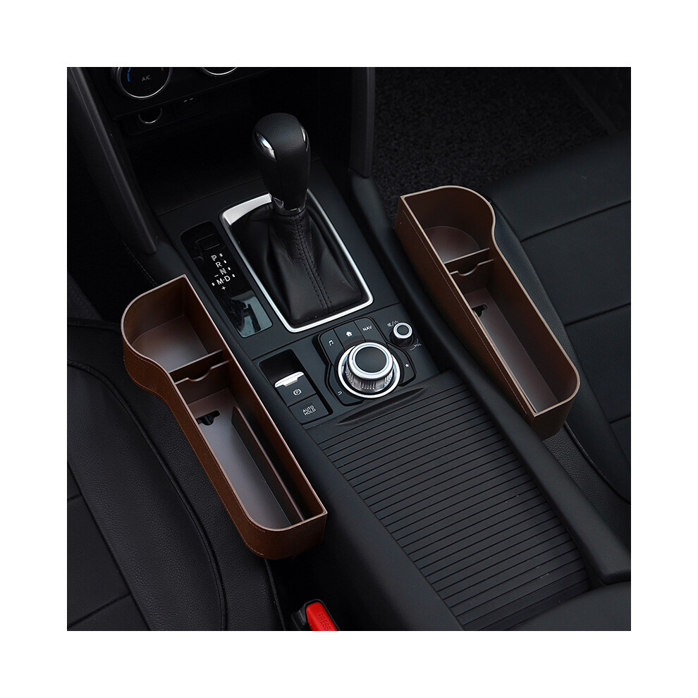 (, Right) Left/Right Auto Car Seat Crevice Gaps Storage Box Pockets Organizers Holder Brown 110691636140
