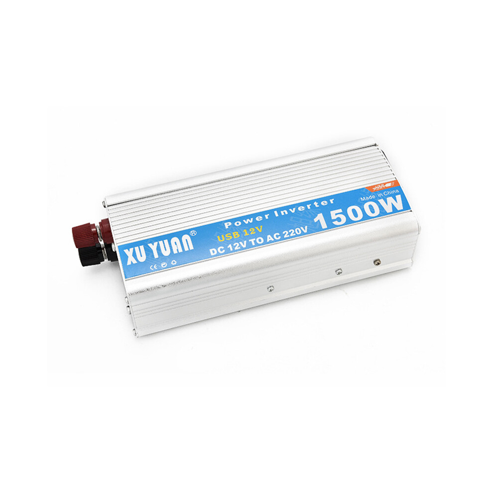 (220V) Car Power Inverter 1500W Dc 12V To Ac 110V 220V Charger Converter W/ Usb Port 110691637239