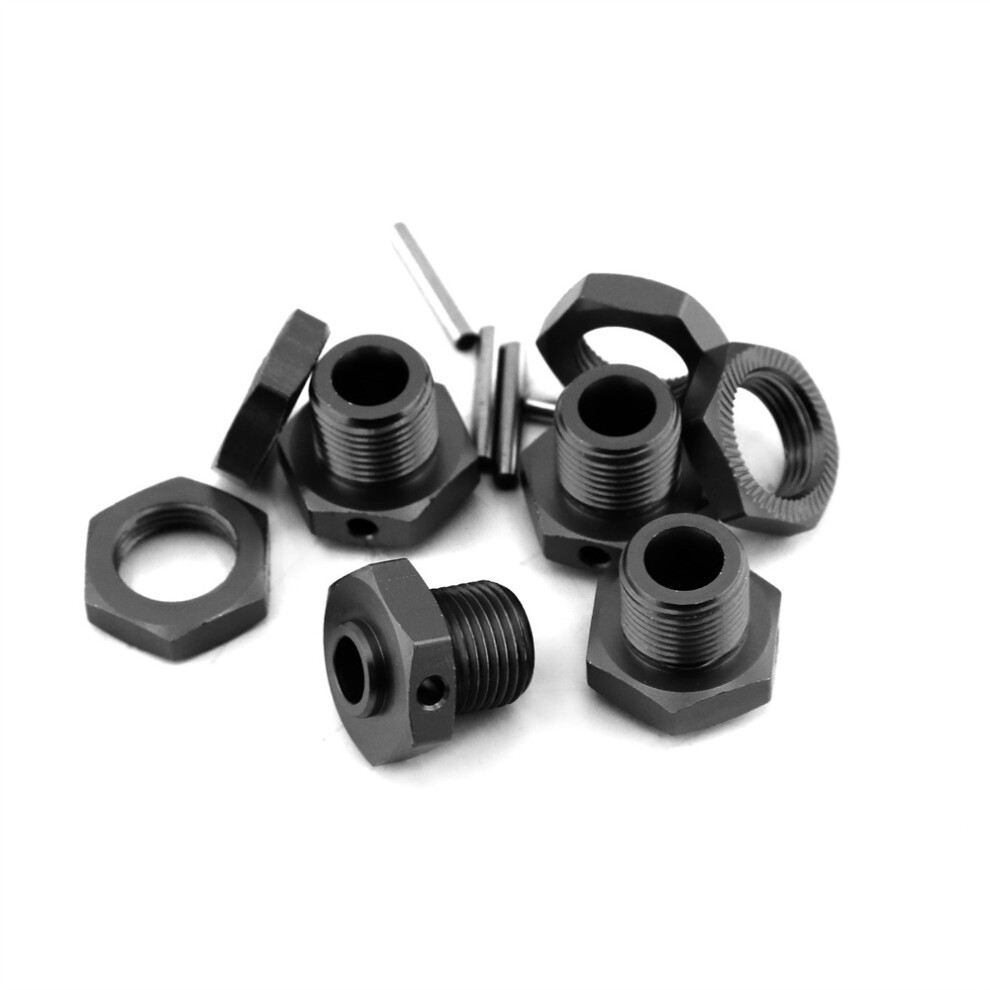 (Black) For Arrma 1/8 3S Typhon Wheel Nut Combiner W/Lock Nut Rc Car Upgrade Parts Black 123643847594