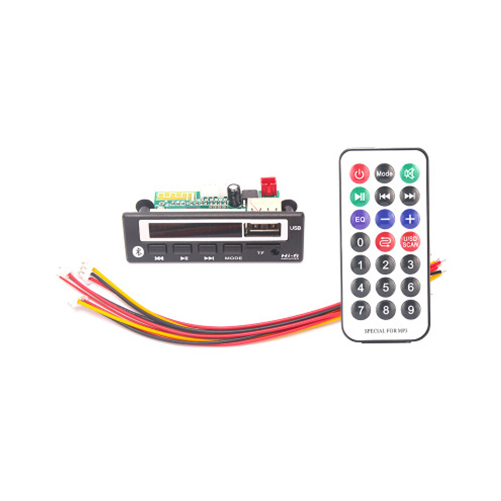 (12V) Bluetooth Mp3 Wma Decoder Board Stereo Audio Module Usb Tf Fm Radio Aux For Car 110691637888