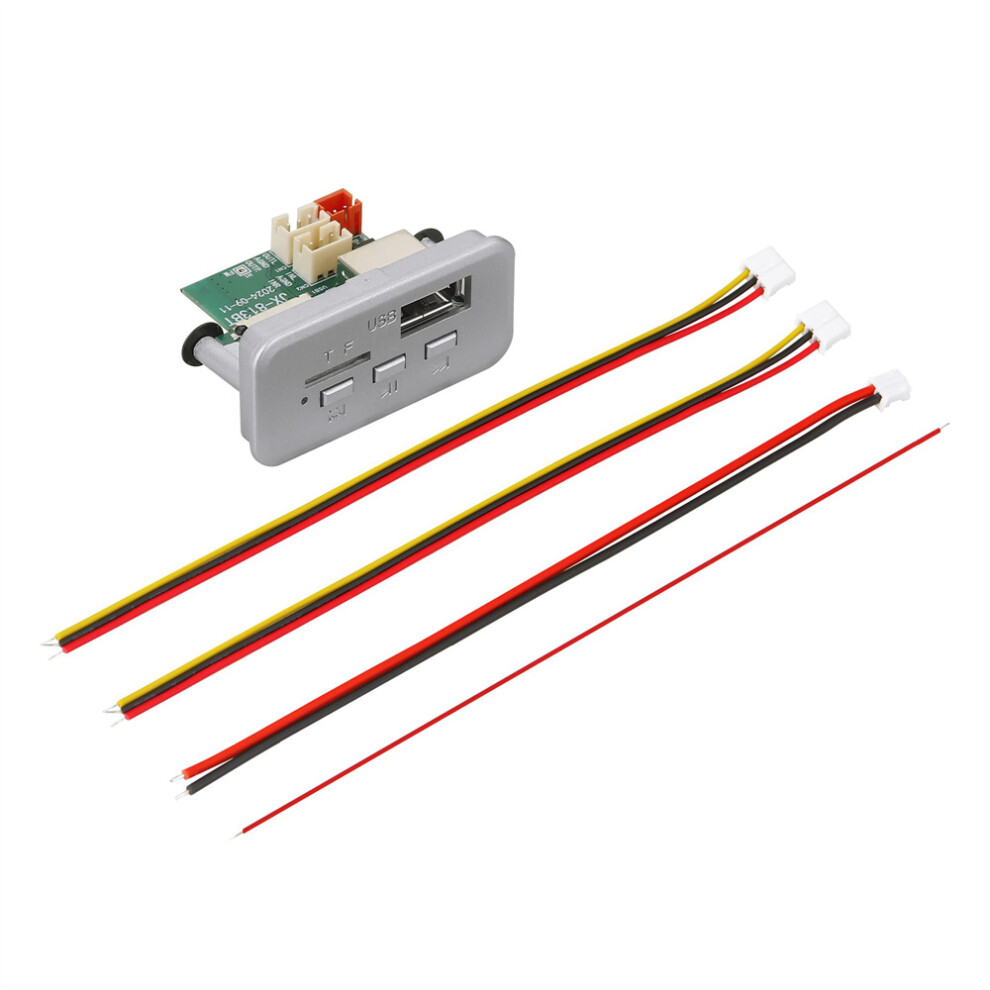 (Silver) Car Bluetooth Audio Receiver Decoder Board Lossless Wav/Wma/Mp3 Module Player Silver 110691638076