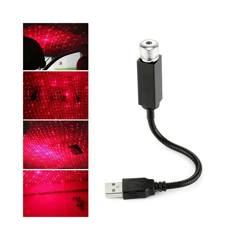() Usb Car Ceiling Led Projector Starry Night Romantic Atmosphere Decor Lamp Red/Light 110691638328