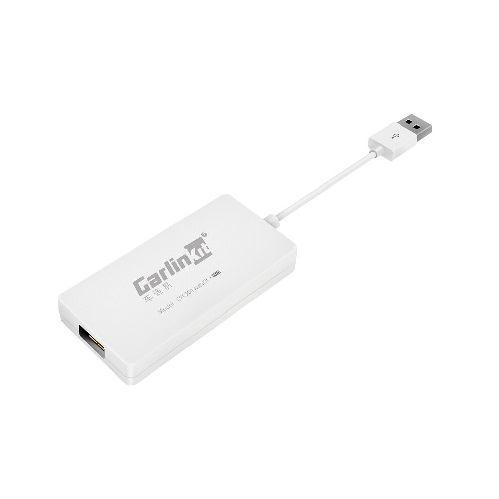 (White) Wireless Smart Link Dongle For Apple Carplay Android Navigation Player Mini Usb Carplay Stick White 110691638656