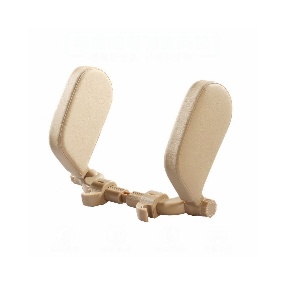 ( Color) Car Headrest Neck Pillow Head Prop Seat Rest Nap Side Cushion Pad Travel Cream 110691641366