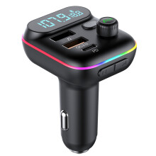 New car bluetooth-Compatible mp3 player lossless bluetooth-Compatible call car fast charging car charger QC3.0