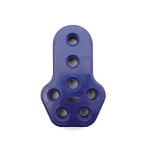 (blue) Exhaust Pipe Modified Fixed Hanging Rubber 7-hole Seven-hole Lifting Lugs Universal 11mm Aperture Shock-absorbing Buffer Rubber