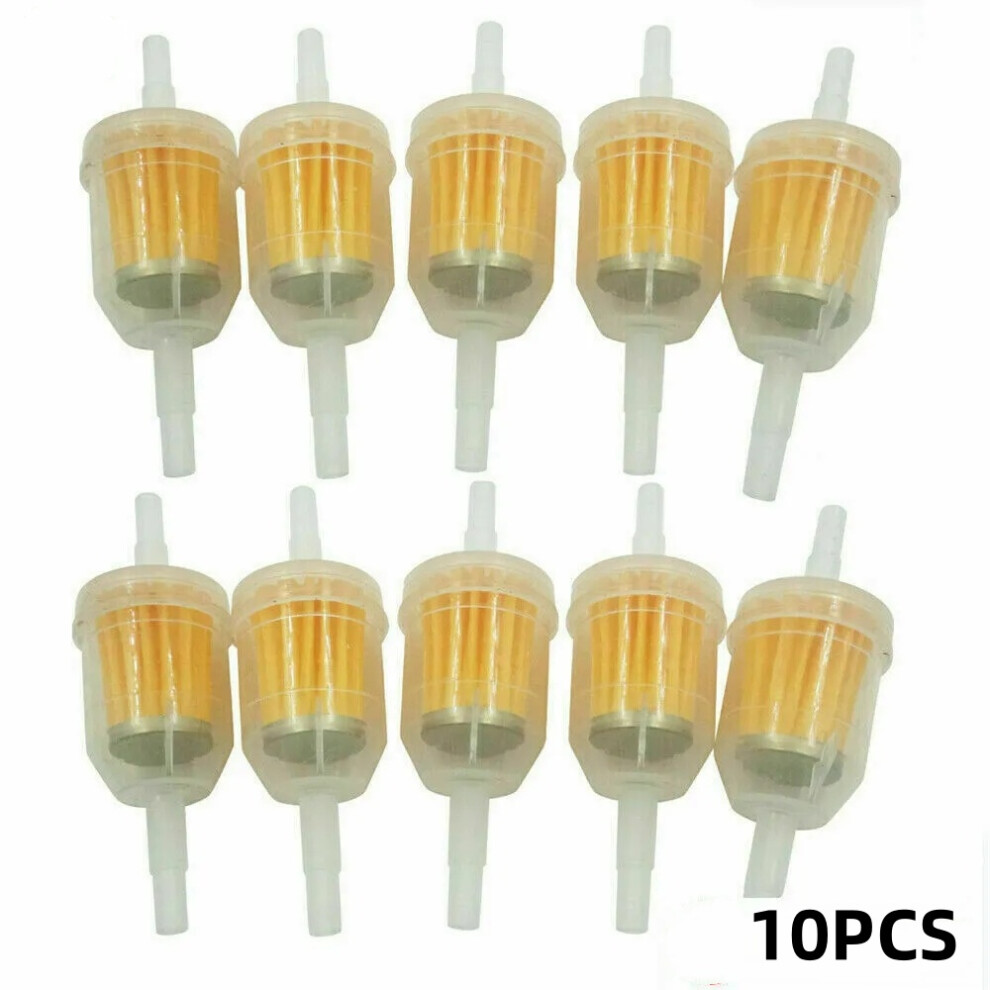 (10Pcs) 10Pcs Motor Inline Gas Oil Fuel Filter Small Engine For 1/4'' 5/16" Line 110691643346