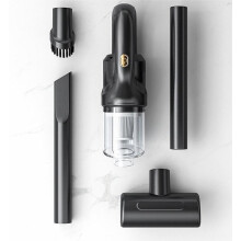 (Black) Wireless portable household two in one vehicle powerful suction high-power vacuum cleaner