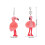 Flamingo Plush Keyring Accessory for Decoration Watermelon Red Soft Toy 2