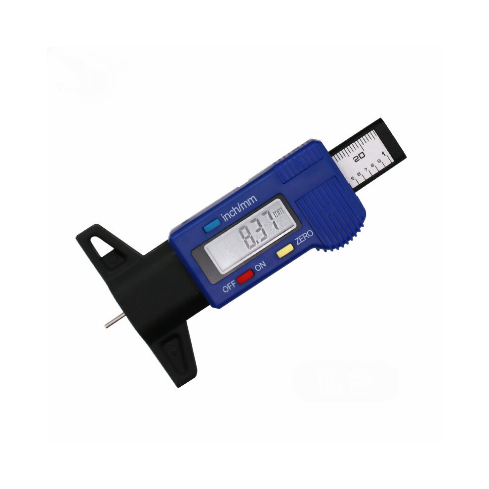 ( Tire Ruler) Electronic Automotive Tire Tread Depth Gauge Automotive Tire Wear Inspection Blue 110691642950