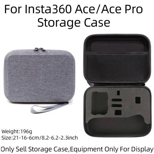 (Standard Grey) Insta360 ACE/ACE Pro Camera Organizer & Protective Bag | Vlog Mount Accessory 1