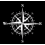 (White) Auto Car & Window Vinyl Decal Sticker - Compass Design Decor 3