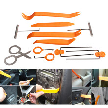 12pcs Car Panel Removal Open Pry Tools Kit Car Radio Trim Removal Pump Wedge