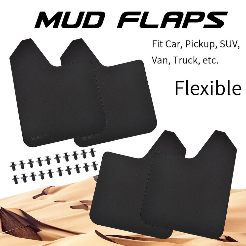 4Pcs Universal Mud Flaps For Car Pickup Van Truck Mudflaps Mudguards Splash Guards 110691647597