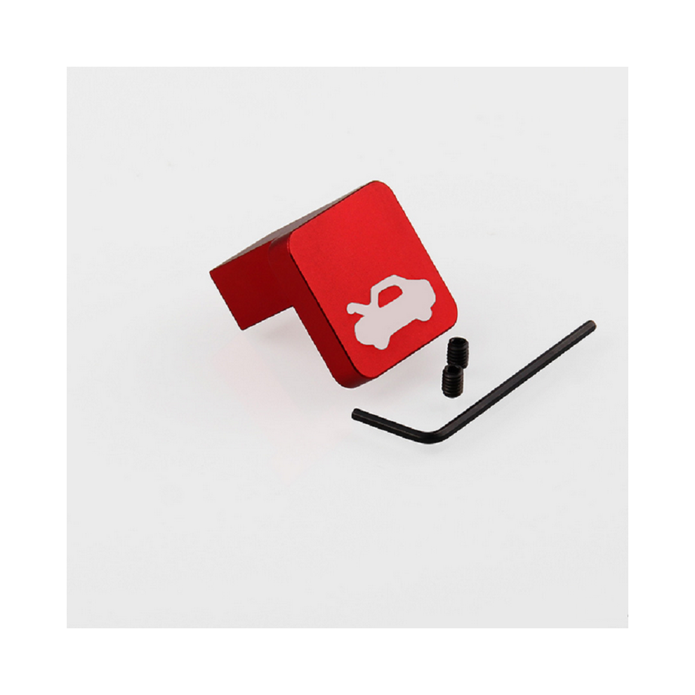 (Red) Hood Release Latch Handle Repair Kit For Honda Civic Ridgeline Element Cr-V Red 110691648013