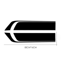 (1) 2PCS Car Racing Truck Hood Stripes Vinyl DIY Decal Sticker Graphic Waterproof