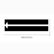 (3) 2PCS Car Racing Truck Hood Stripes Vinyl DIY Decal Sticker Graphic Waterproof