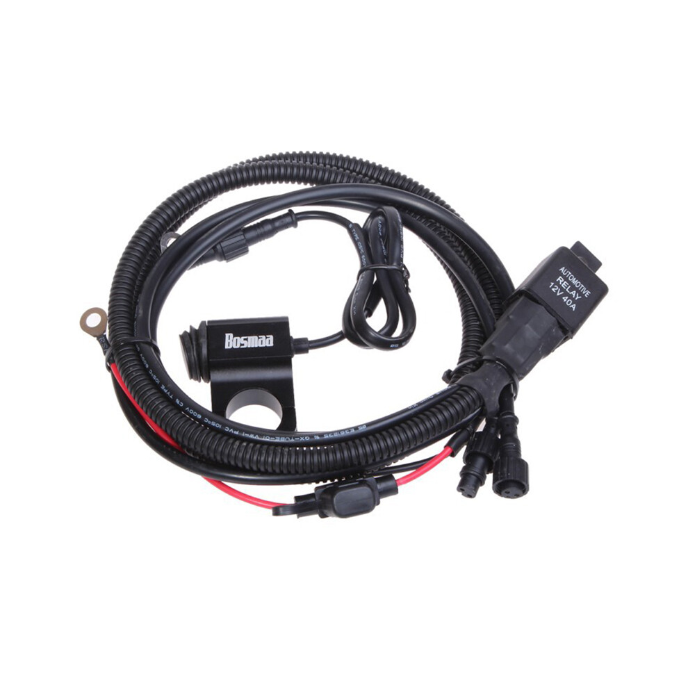Universal 40A Relay Switch Harness Line For Motorcycle Led Spot Head Fog Light 110691649836