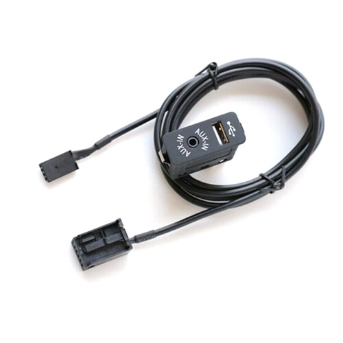 Car Dash Audio 12Pin Cable Adapter AUX USB For BMW E39 E53 X5 Z4 E83 E85 E86 X3