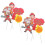Firefighter Cupcake Cake Decoration for Birthday Events 2Sets 1