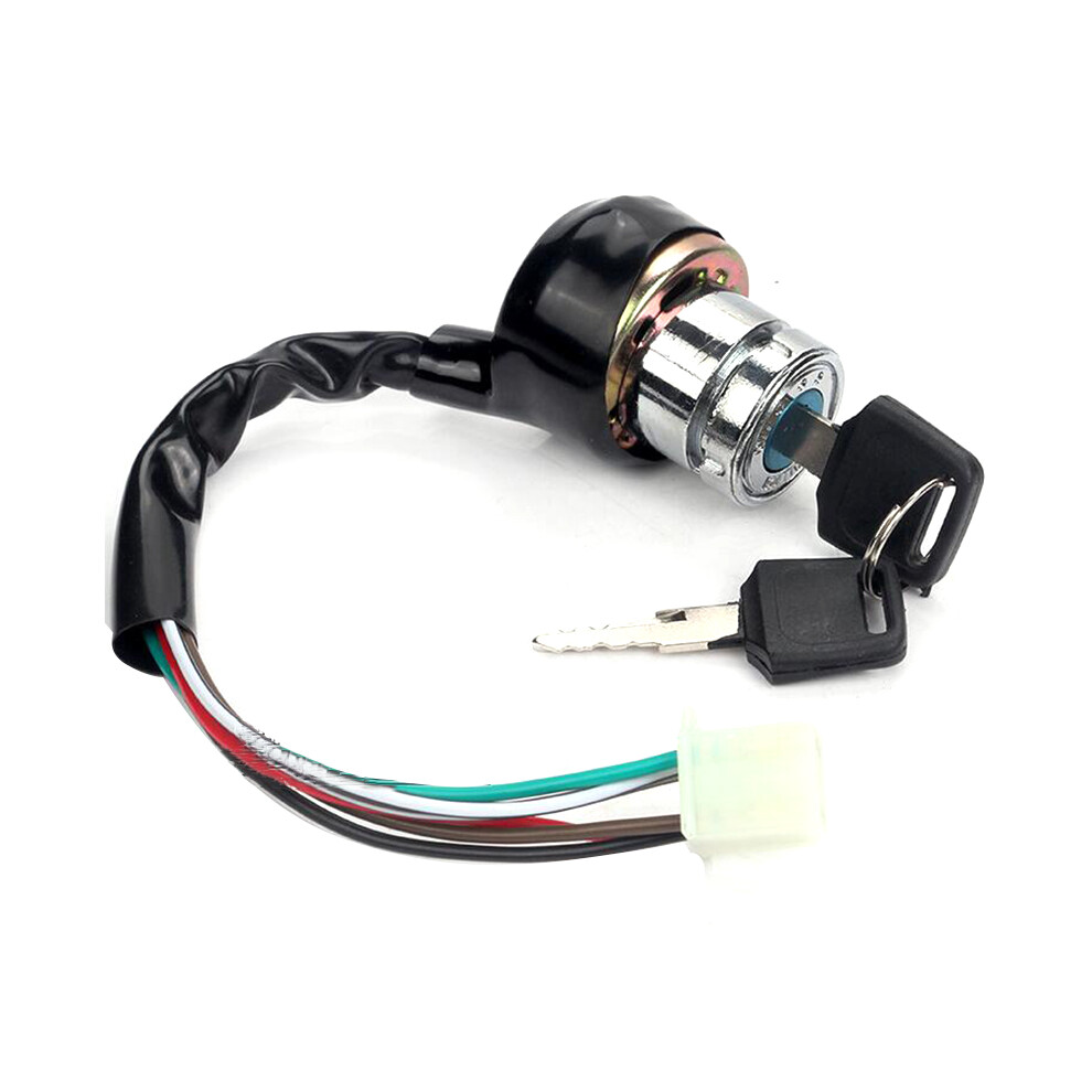 Universal 6-Wire Motorcycle Atv Kart Ignition Switch With Electric Key - On/Off Tool 113121673548