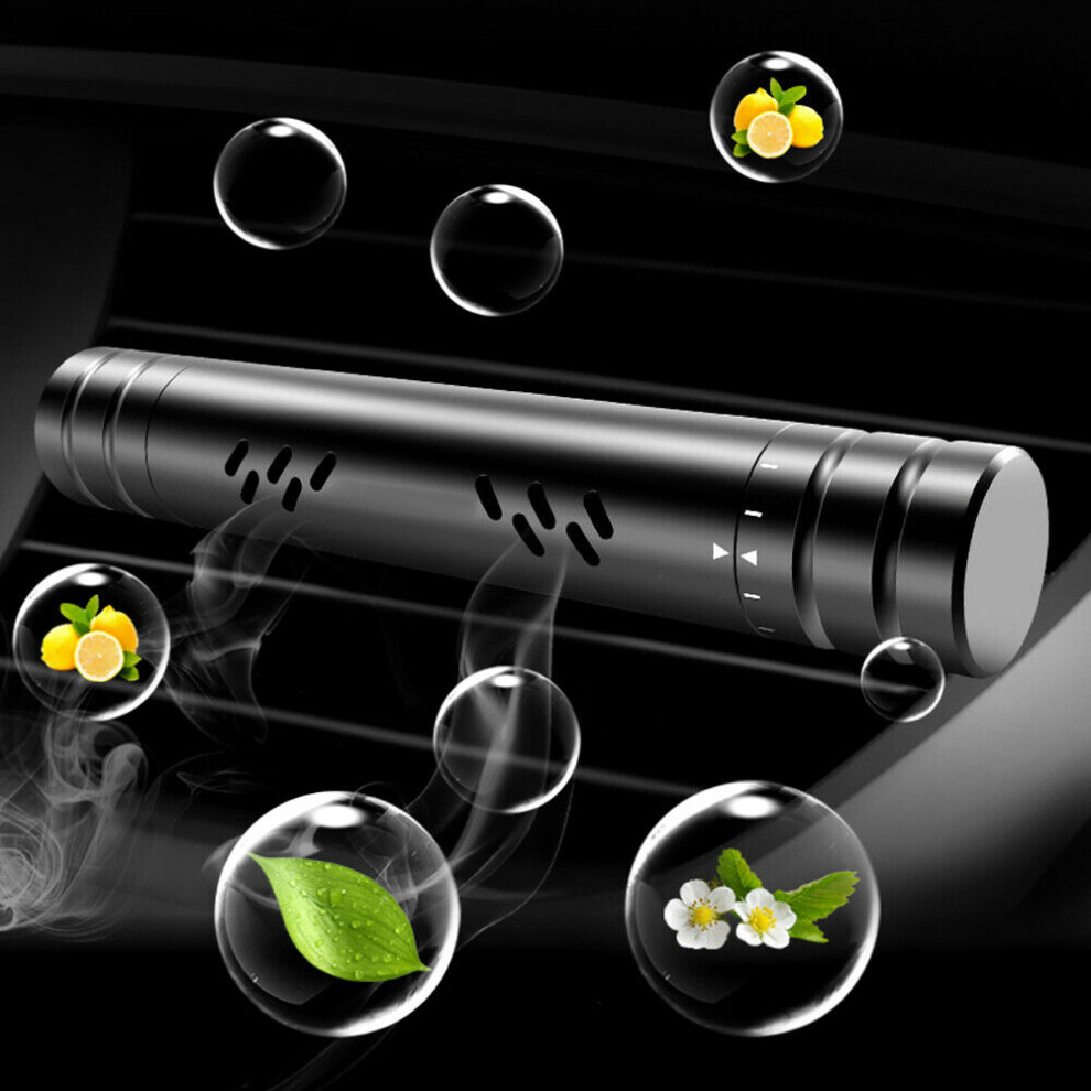 (, Lavender) Car Air Freshener Perfume Aroma Diffuser Purifier Solid Auto Air Vent Fragrance Black/Lavender 110691650696