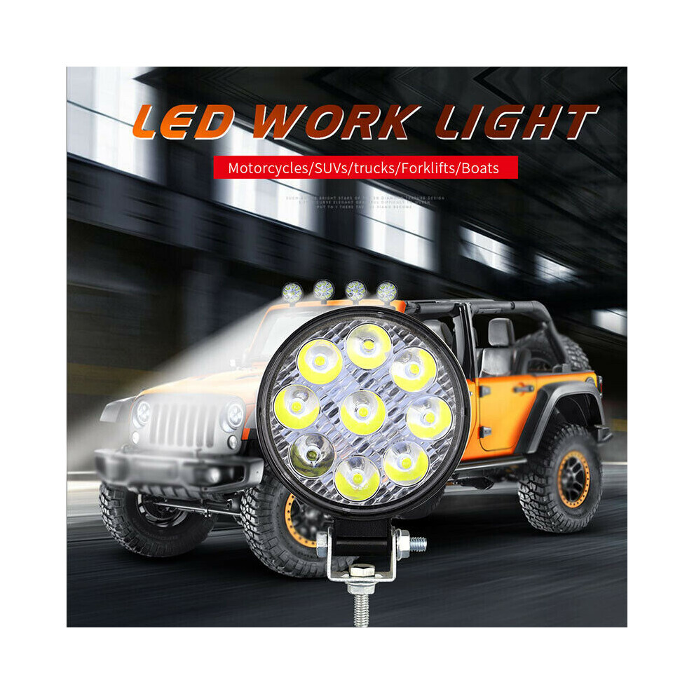 (1 Pc) 27W 9 Led Work Flood Beam Lamp For Truck Off-Road Fog Driving 4X4 Tractor Light 110691650931